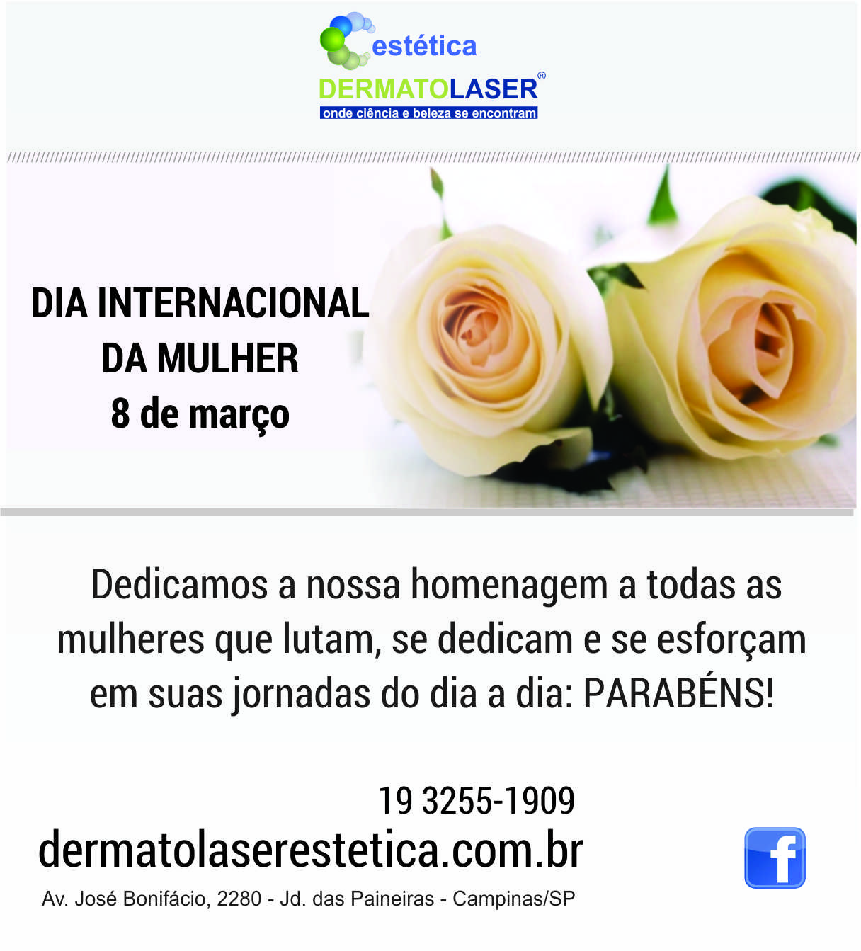 dia internacional da mulher-Dermatolasser